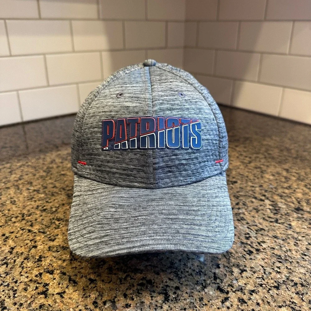 New England Patriots Hat New Era‎ 39THIRTY Men's M/L Heather Gray NFL Player